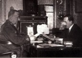 Primo de Rivera despachando con Alfonso XIII