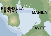 Bahía de Manila. Al oeste de la isla de Luzón